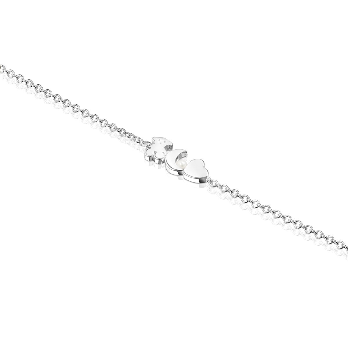 Pulsera de plata con perla Nocturne
