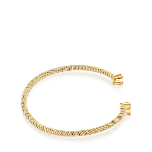 Pulsera con baño de oro 18 kt sobre plata y diamantes Nocturne