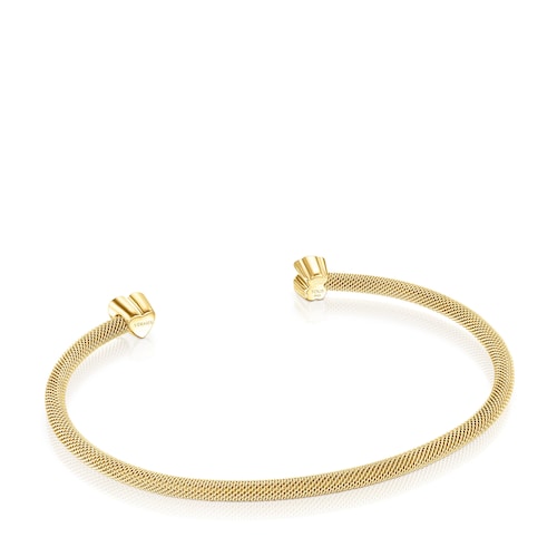 Pulsera con baño de oro 18 kt sobre plata y diamantes Nocturne