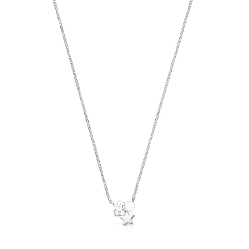 Nocturne Silver Necklace with Pearl