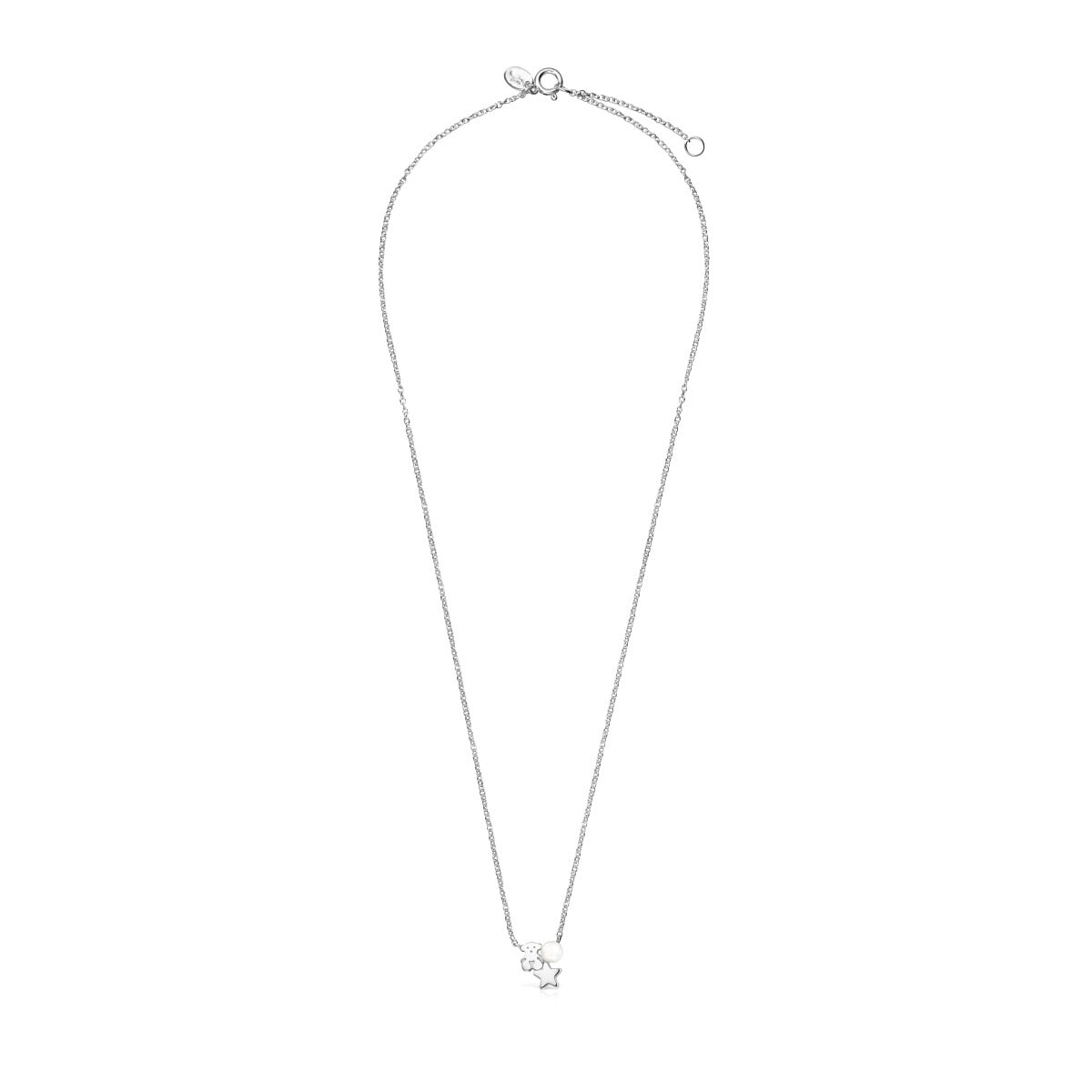 Nocturne Silver Necklace with Pearl