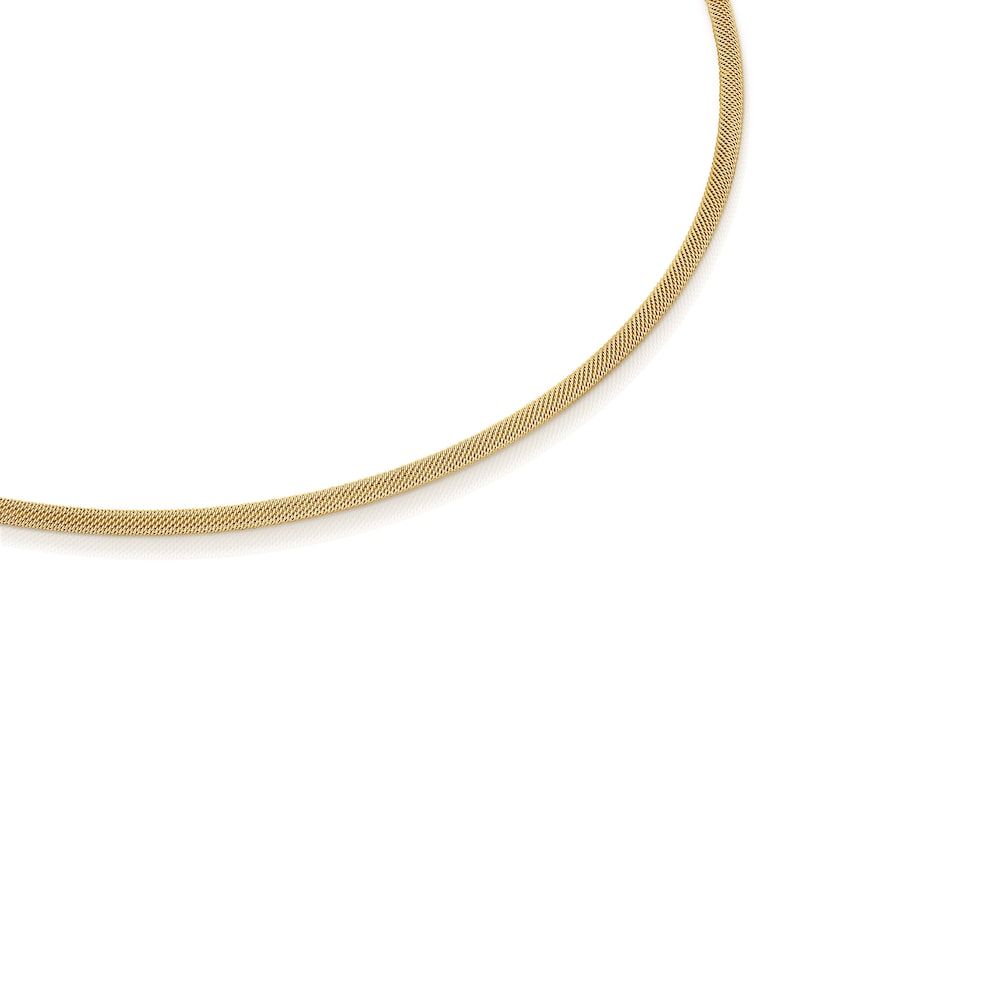 Collar Nocturne con ba&ntilde;o de oro 18 kt sobre plata y Diamantes