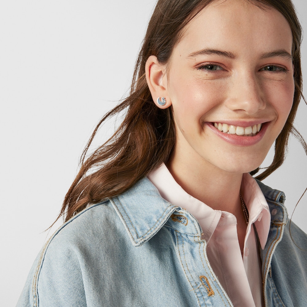 Pendientes de plata Nocturne