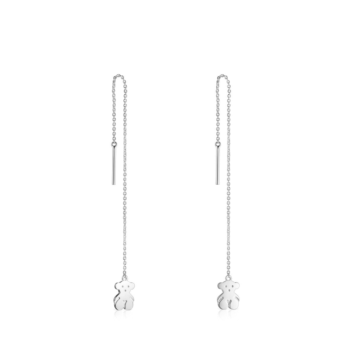 Tous - Pendientes Largos De Plata Nocturne - Plateado