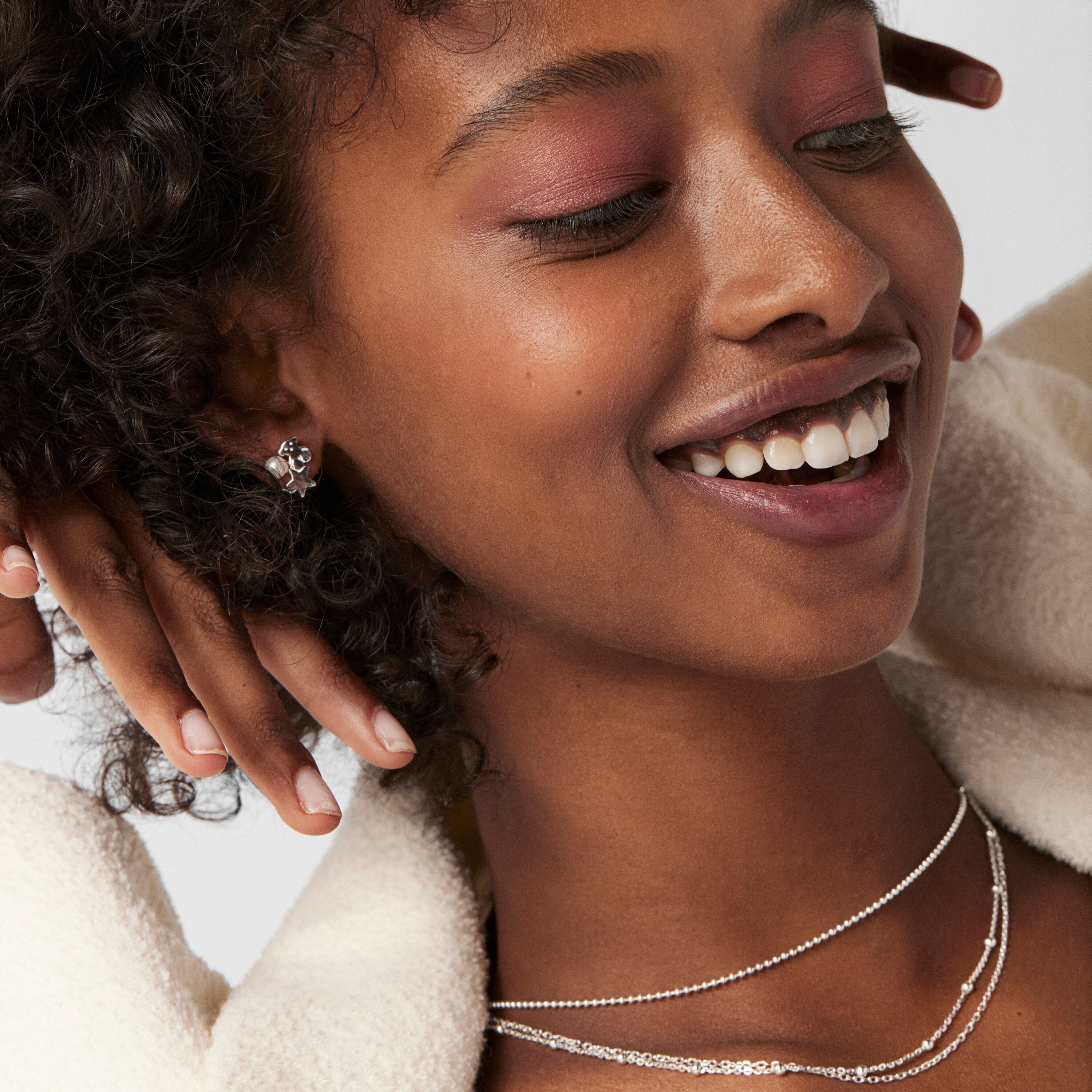 Nocturne Silver Earrings with Pearl