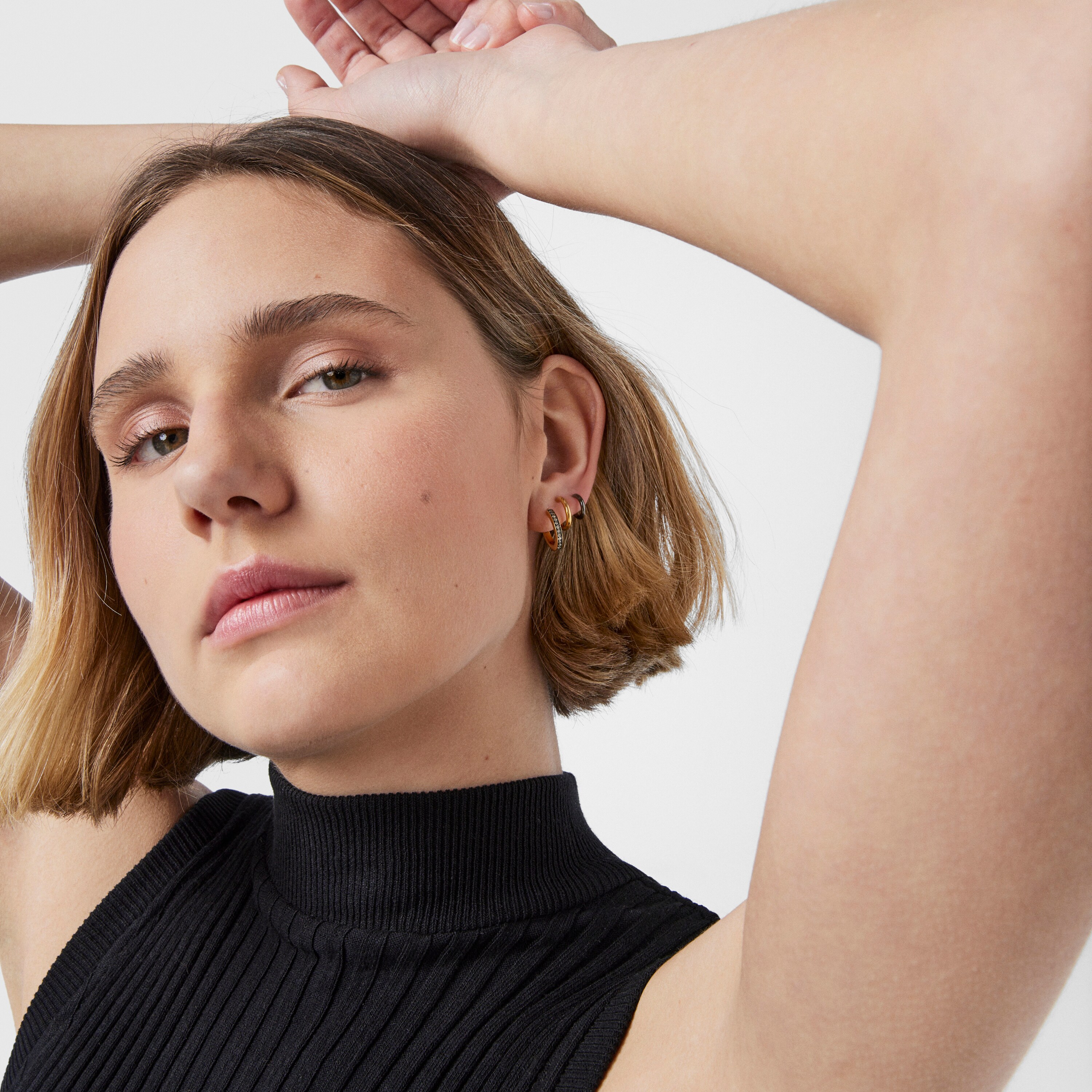 Nocturne Earcuff in 18K gold vermeil with Diamonds