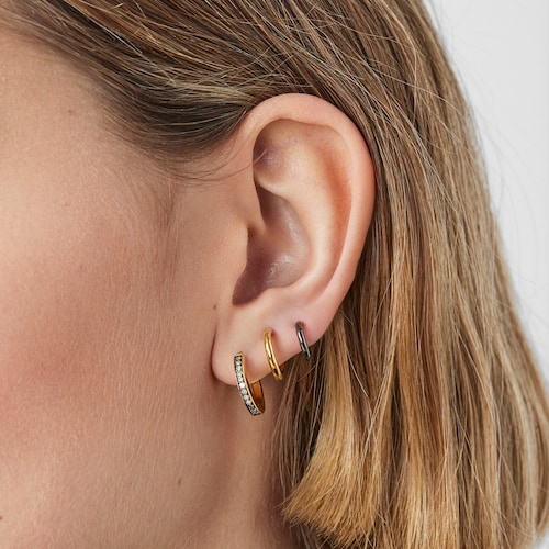Nocturne Earcuff in Silver Vermeil with Diamonds