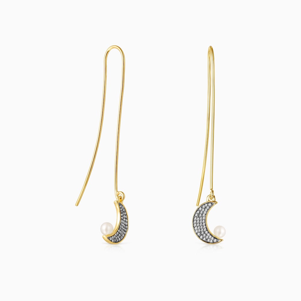 Nocturne &ndash; N&aacute;u&scaron;nice Tous zo žlt&eacute;ho striebra Vermeil a tmav&eacute;ho striebra s diamantmi a perlami