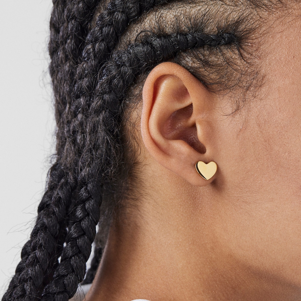 Lange Ohrringe Nocturne aus Vermeil-Gold mit Diamanten und Perle