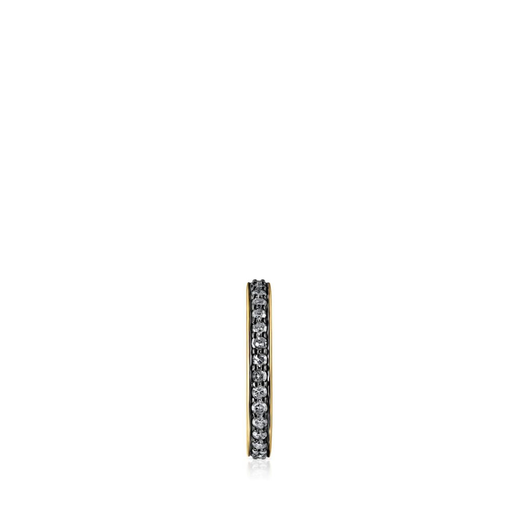 Nocturne Ring in Silver Vermeil with Diamonds