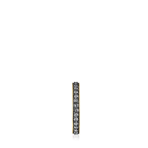 Nocturne Ring in Silver Vermeil with Diamonds