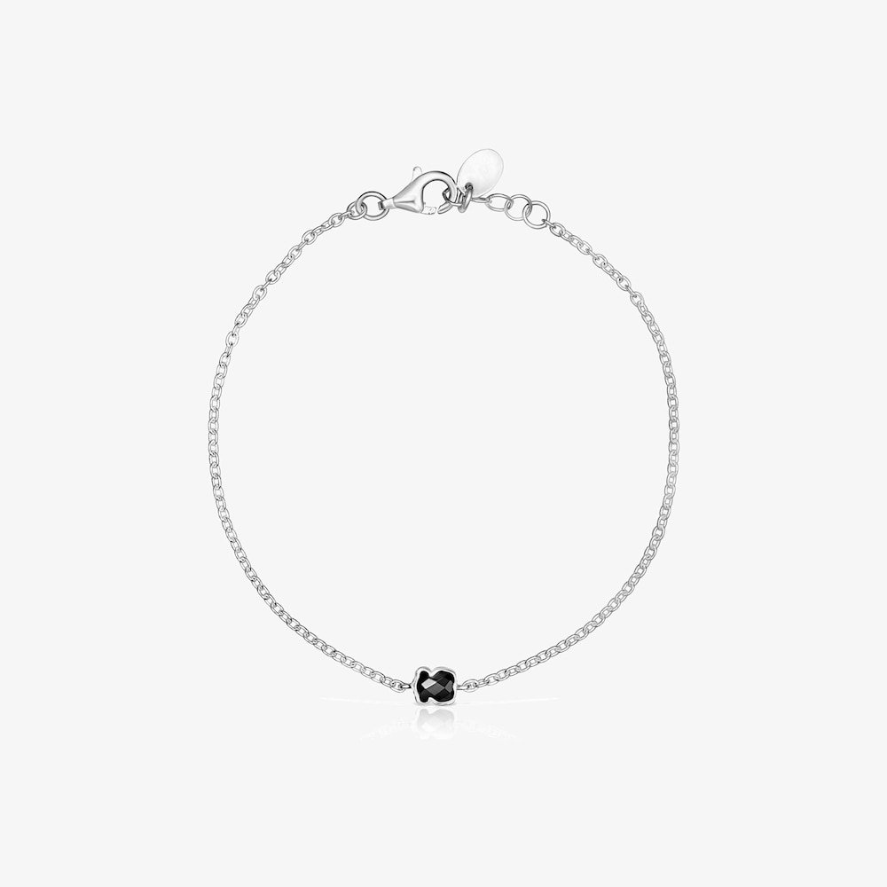 Pulsera Mini Onix de Plata con &Oacute;nix