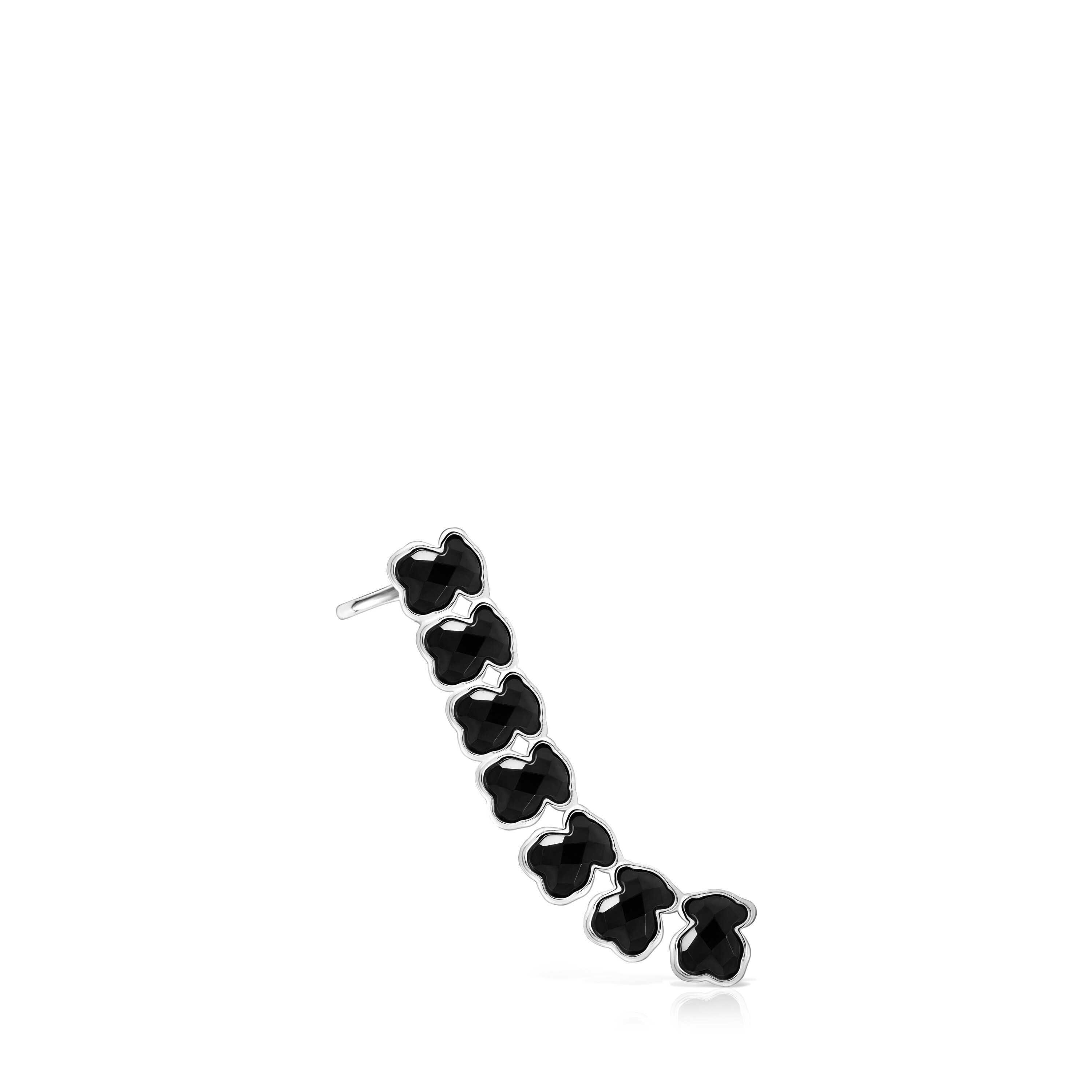 Silver with Onyx Mini Onix - Color Earring