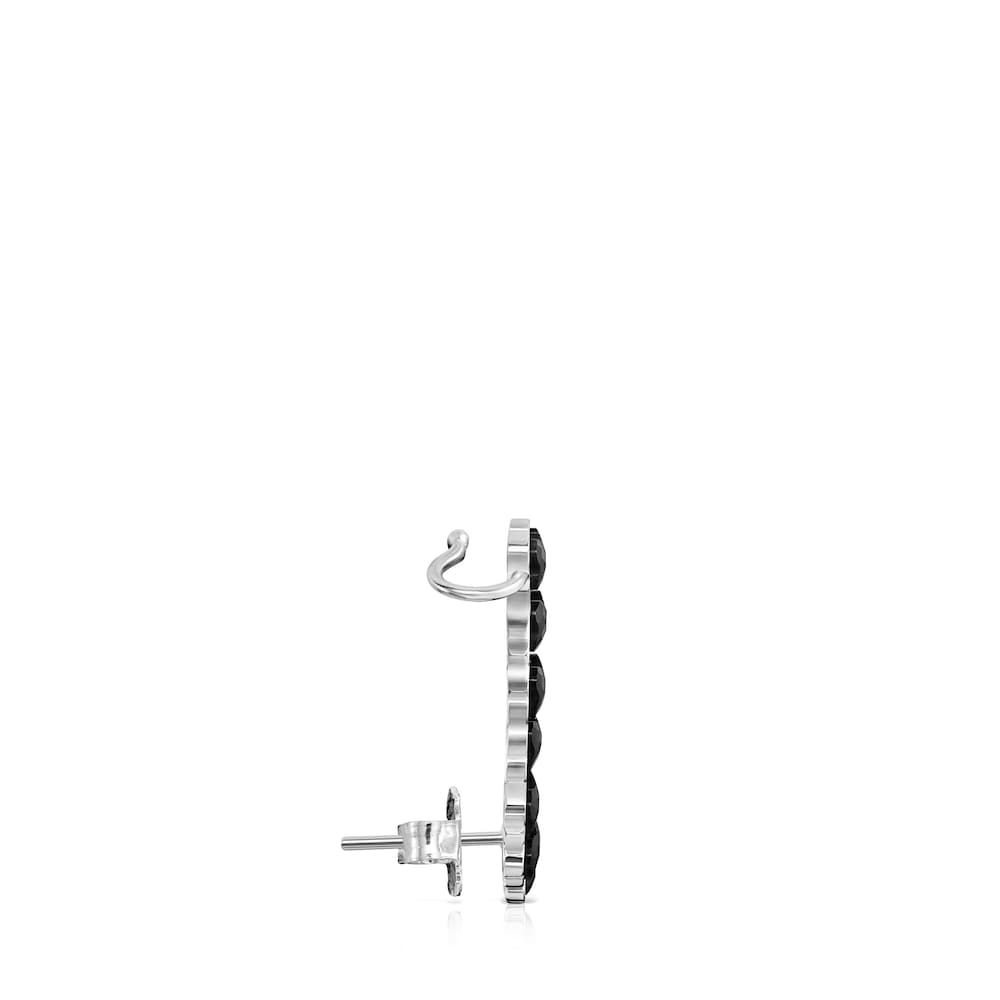 Silver with Onyx Mini Onix - Color Earring