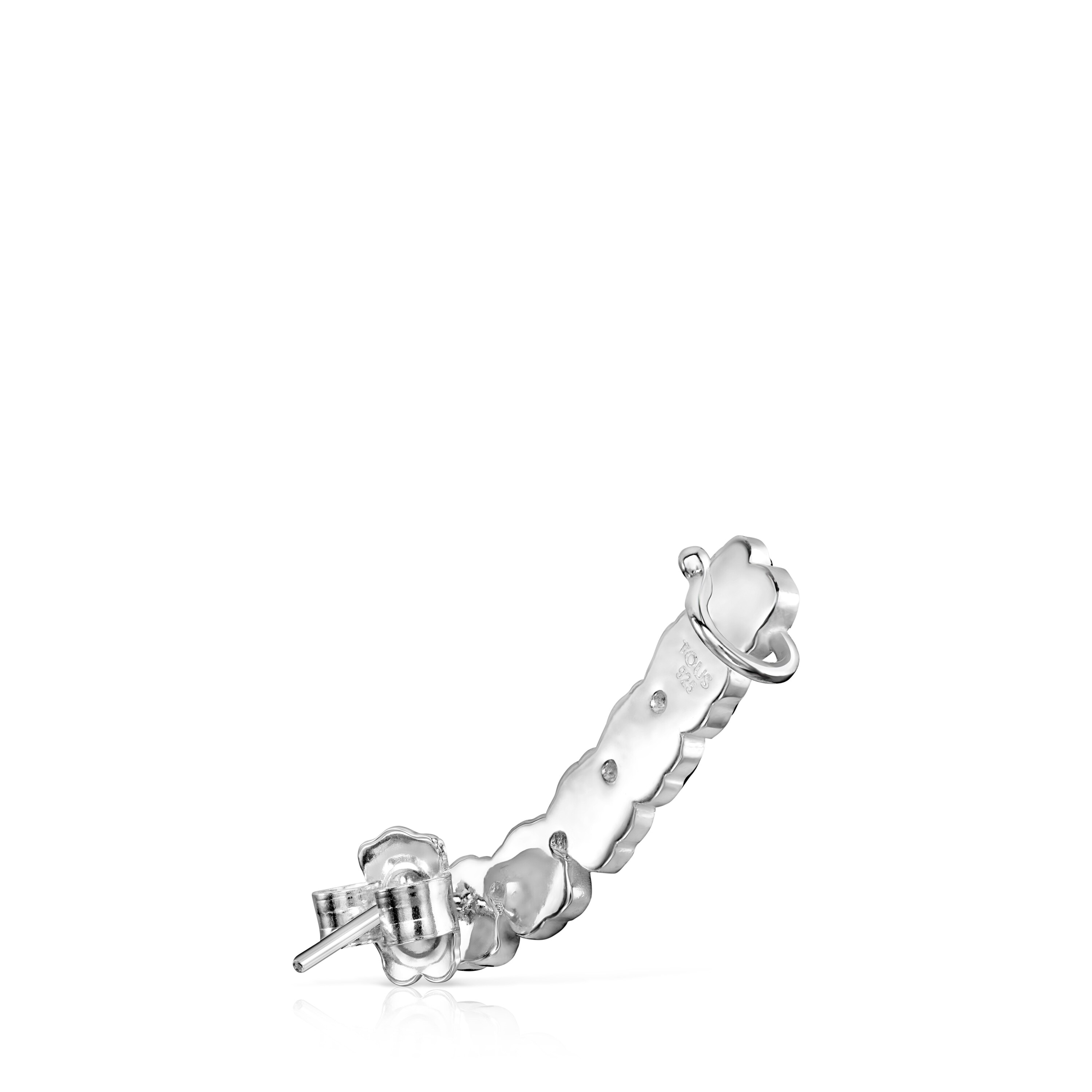 Silver with Onyx Mini Onix - Color Earring