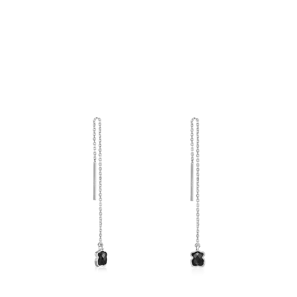 Kolczyki Tous Mini Onix Silver