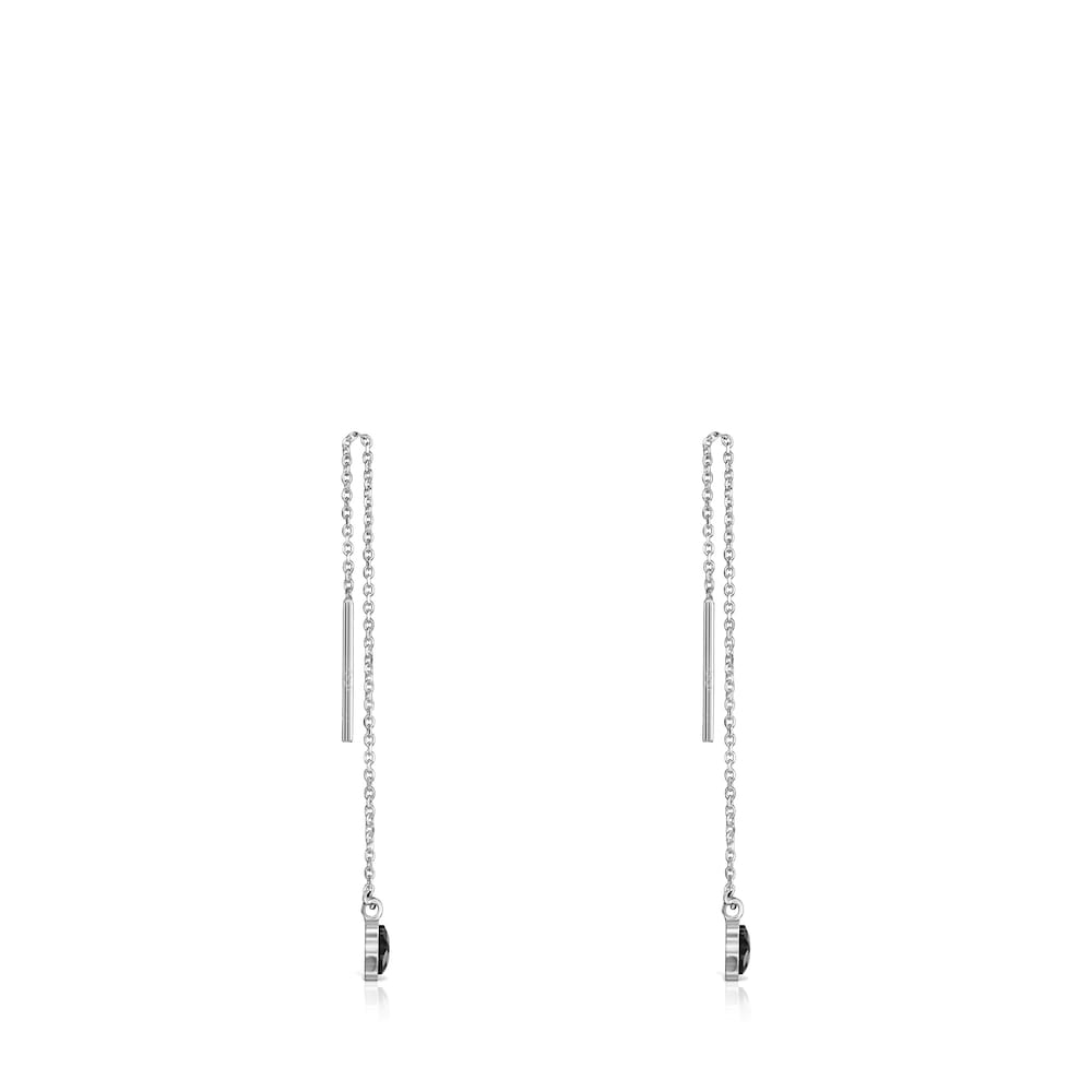 Kolczyki Tous Mini Onix Silver