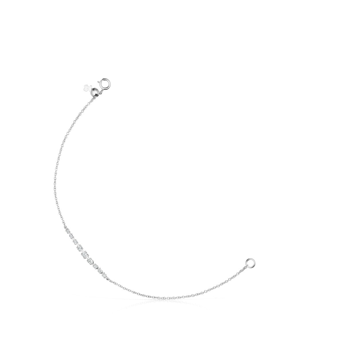 Riviere Bracelet in White gold with Diamonds