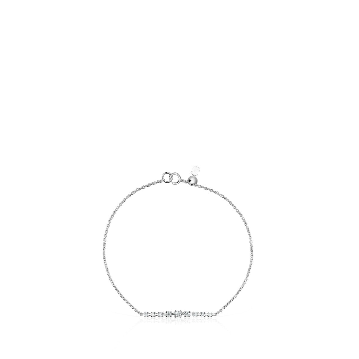 Riviere Bracelet in White gold with Diamonds