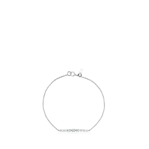 Riviere Bracelet in White gold with Diamonds