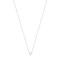 White Gold Les Classiques heart Necklace with Diamonds