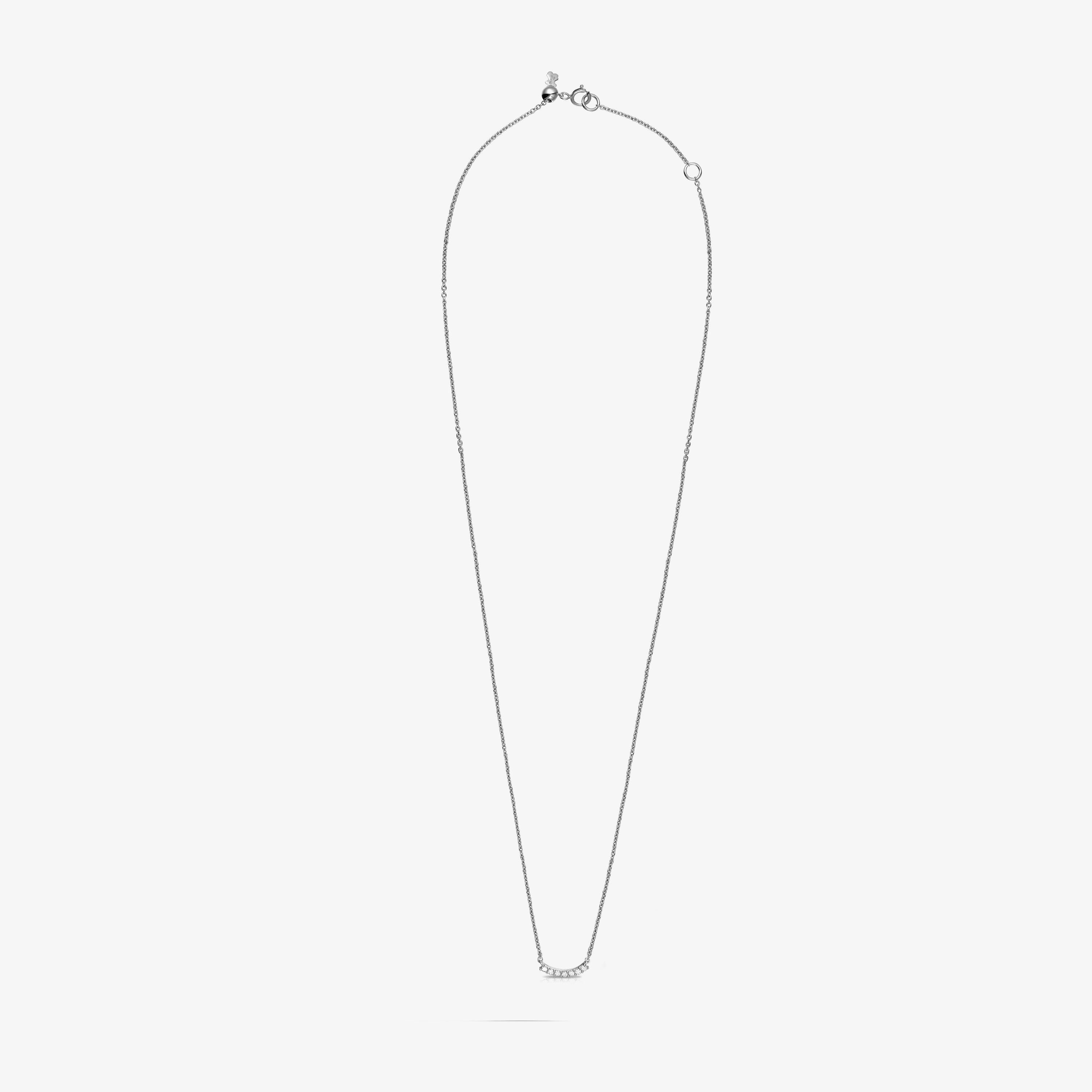 Les Classiques Necklace in 18K white gold and Diamonds