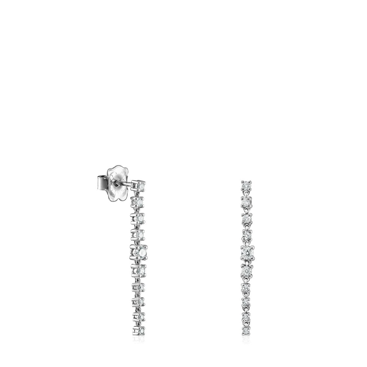Long Earrings in White gold with Diamonds Les Classiques