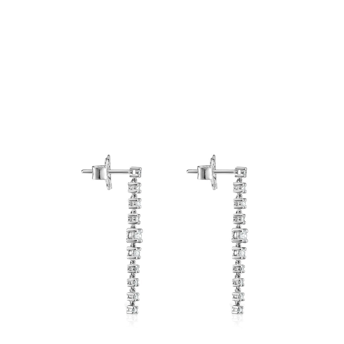 Long Earrings in White gold with Diamonds Les Classiques
