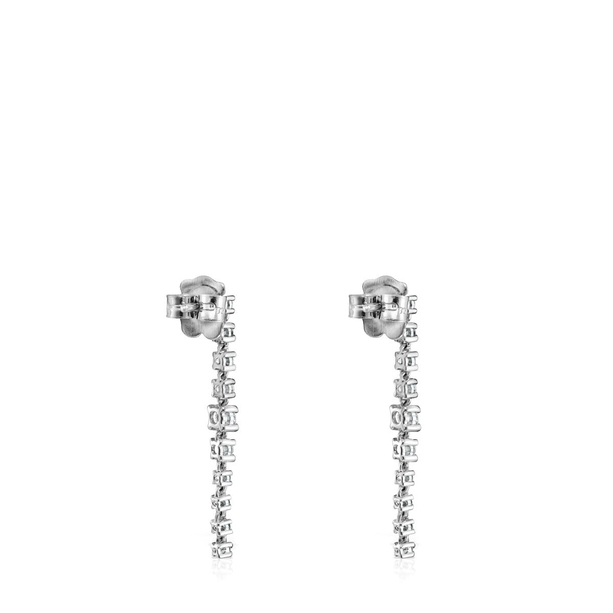 Long Earrings in White gold with Diamonds Les Classiques