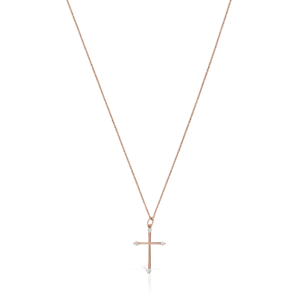 Les Classiques Pendant in Rose gold with Diamonds