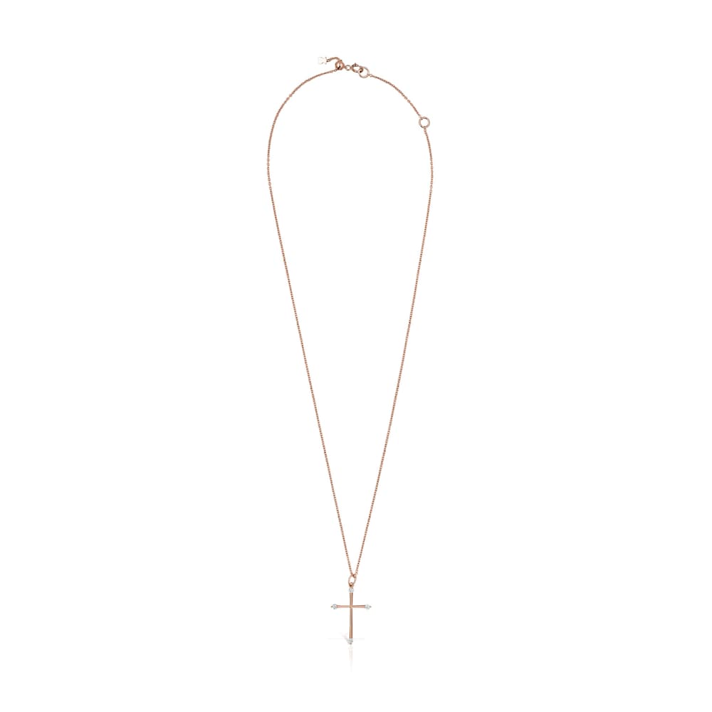 Les Classiques Pendant in Rose gold with Diamonds