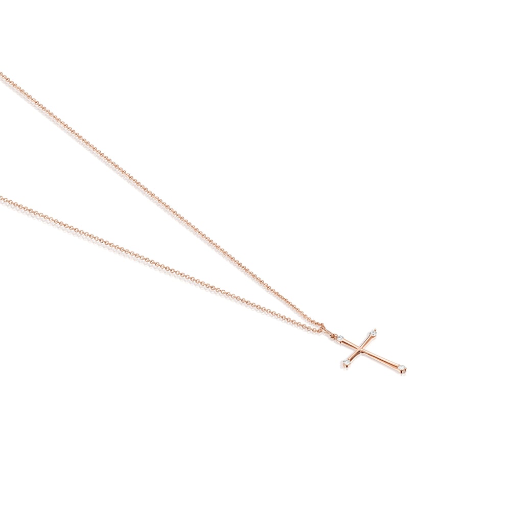 Les Classiques Pendant in Rose gold with Diamonds