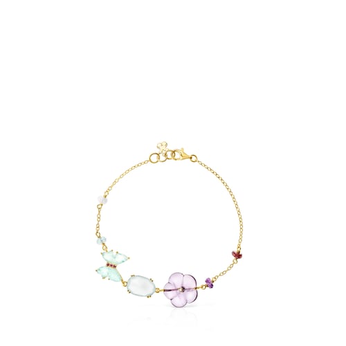 TOUS Vita Bracelet in Gold with Diamonds and Gemstones 17,5cm