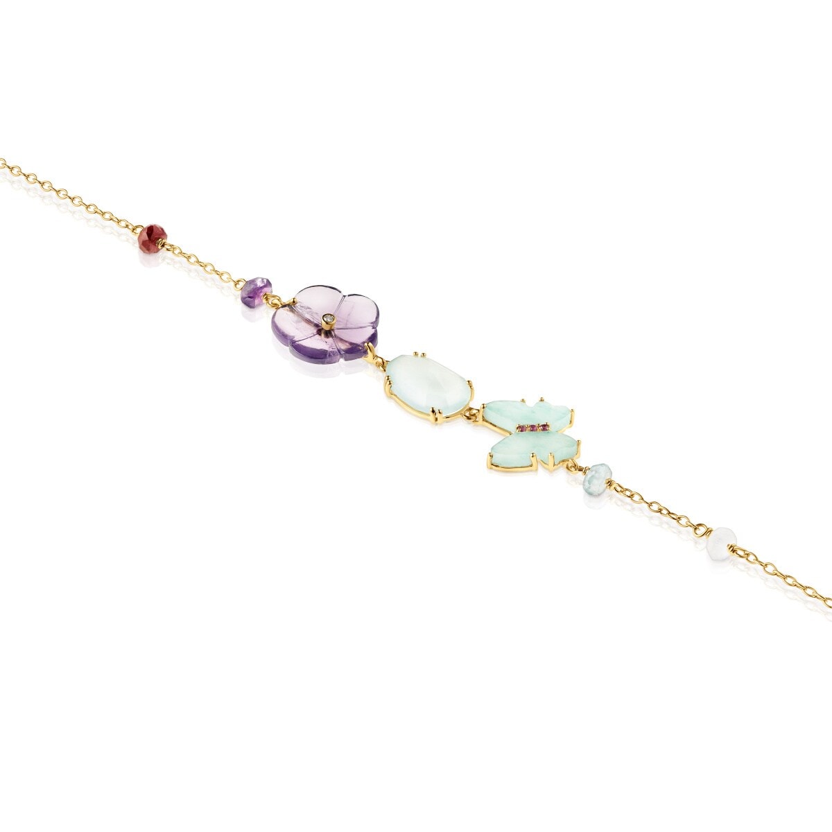 TOUS Vita Bracelet in Gold with Diamonds and Gemstones 17,5cm