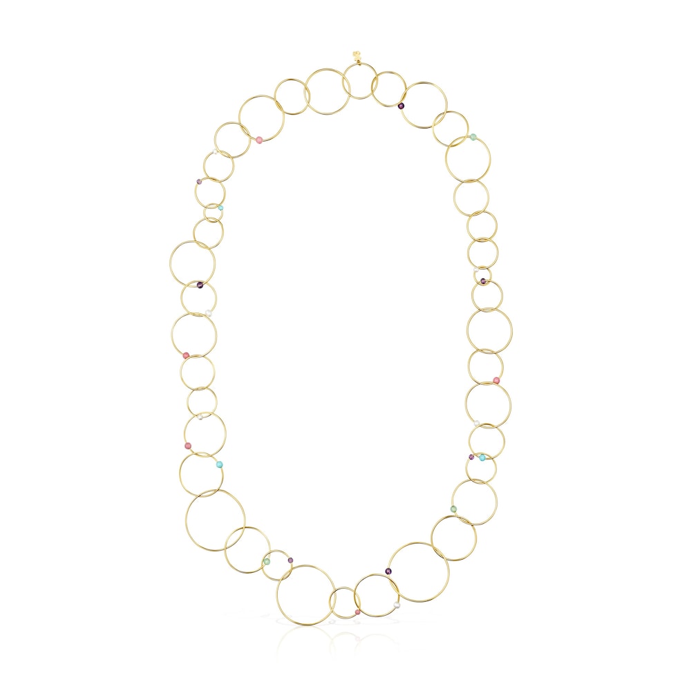 Batala Necklace in 18K gold vermeil with Gemstones