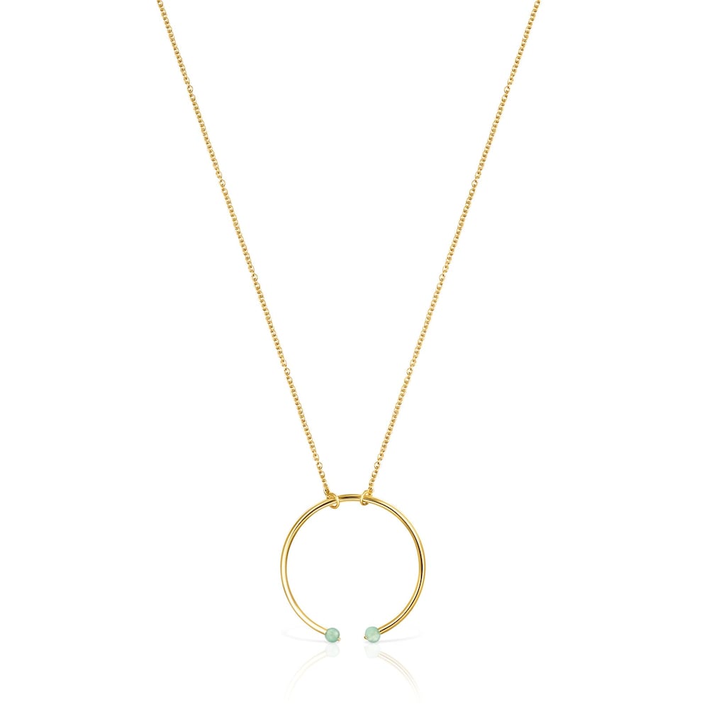 Batala Necklace in 18K gold vermeil with Quartzite
