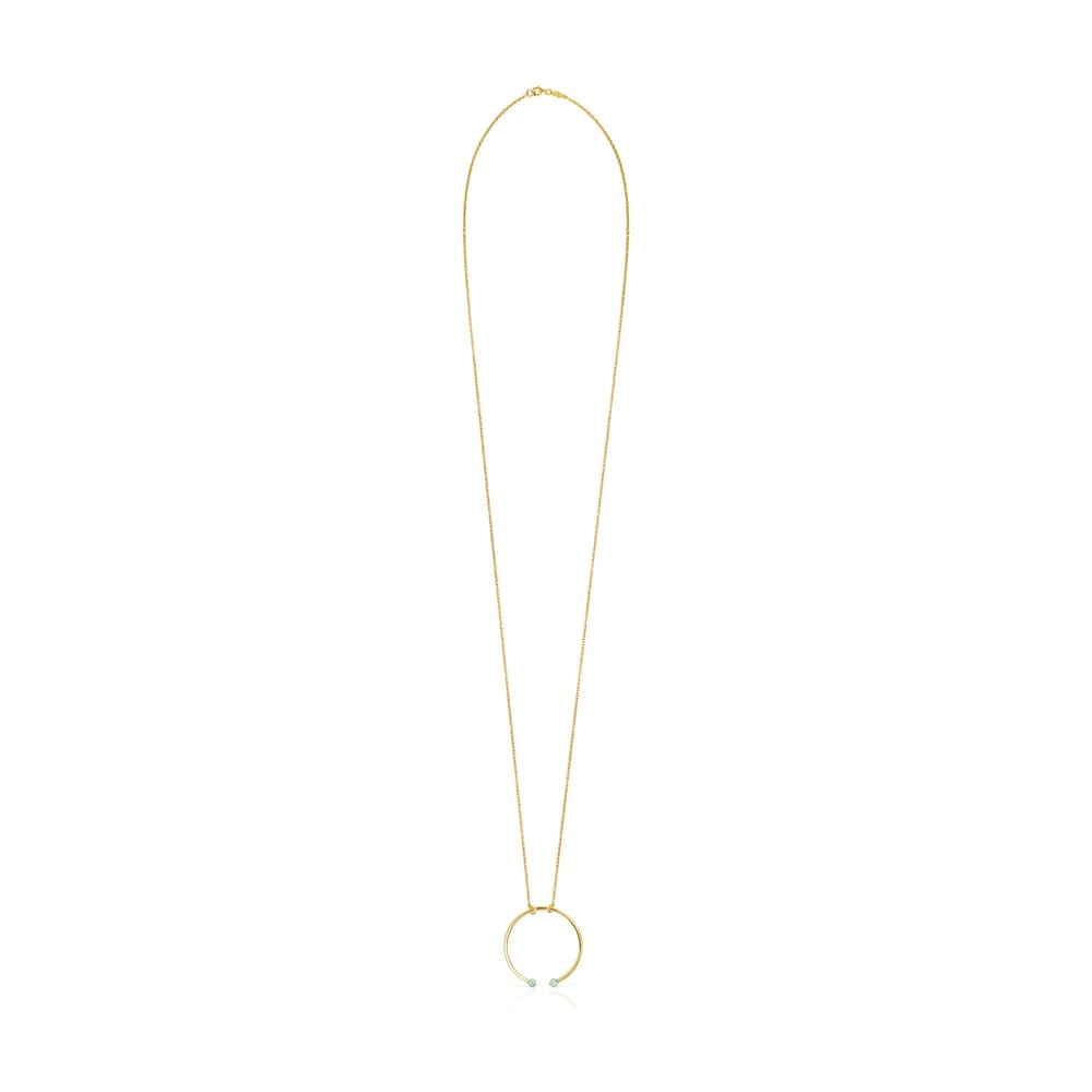 Batala Necklace in 18K gold vermeil with Quartzite