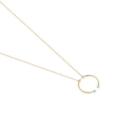 Batala Necklace in Silver Vermeil with Quartzite