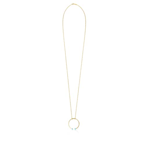 TOUS Batala Necklace in Silver Vermeil with Howlite 4cm