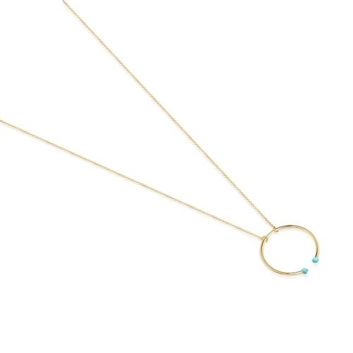 TOUS Batala Necklace in Silver Vermeil with Howlite 4cm