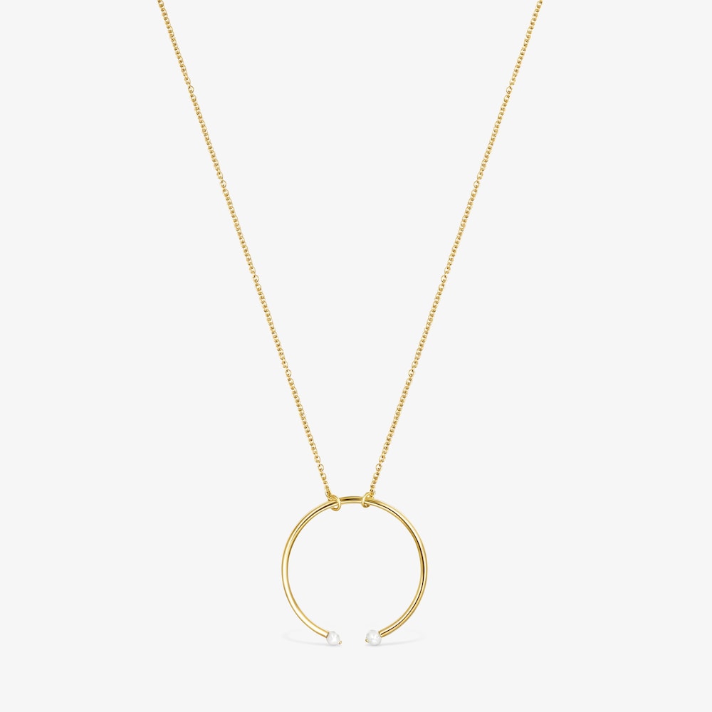 Batala TOUS Necklace in 18K gold vermeil with Pearl 4cm.