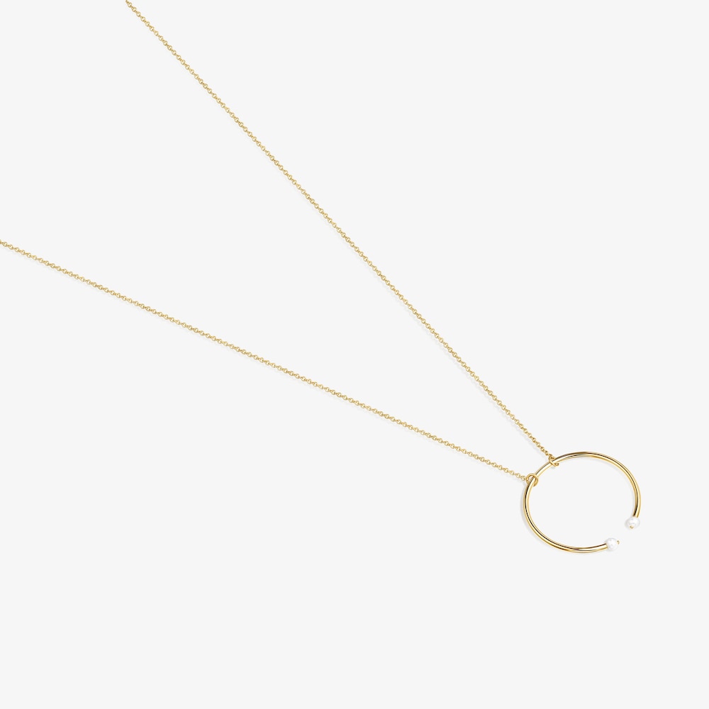 Batala TOUS Necklace in 18K gold vermeil with Pearl 4cm.