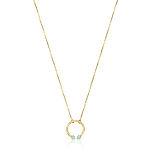 Collar Batala con ba&ntilde;o de oro 18 kt sobre plata y Cuarcita