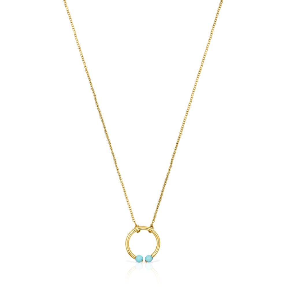 Batala Necklace in 18K gold vermeil with Howlites 19 69/100