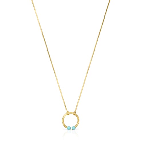 Batala Necklace in 18K gold vermeil with Howlites 19 69/100