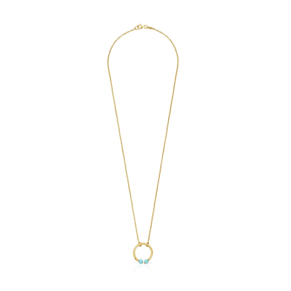 Batala Necklace in 18K gold vermeil with Howlites 19 69/100