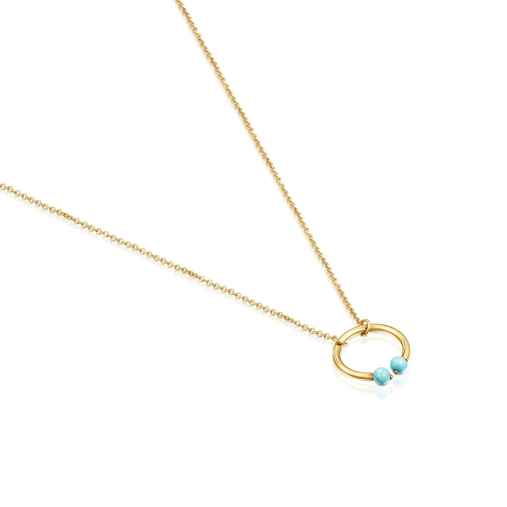 Batala Necklace in 18K gold vermeil with Howlites 19 69/100