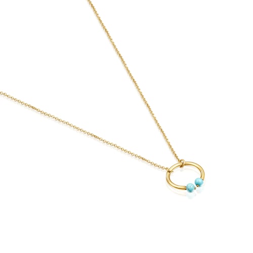 Batala Necklace in Silver Vermeil with Howlites 19 69/100