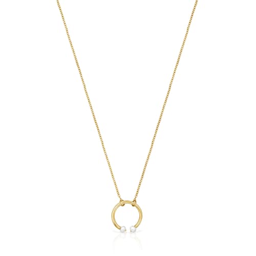 Batala Necklace in Silver Vermeil with Pearls 19 69/100 image number 0