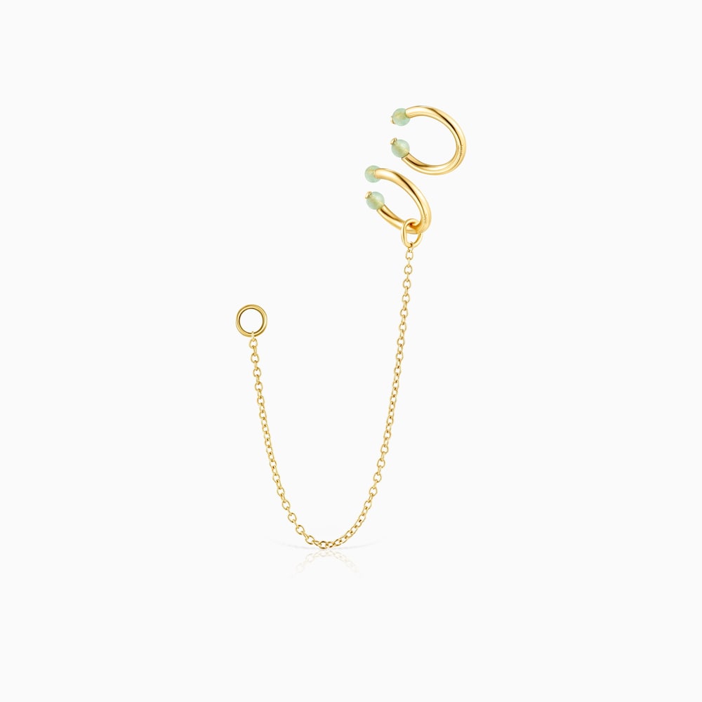 Batala - Sada n&aacute;u&scaron;nic Tous ze žlut&eacute;ho stř&iacute;bra Vermeil s křemenem